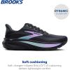 imageBrooks Womens Ghost 17 Neutral Running ShoeGreyClearwaterPurple