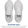 imageBrooks Womens Ghost 17 Neutral Running ShoeWhiteWhiteGrey
