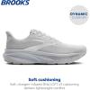 imageBrooks Womens Ghost 17 Neutral Running ShoeWhiteWhiteGrey