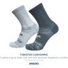 imageBrooks Ghost Lite Crew Socks I Performance Running Comfort Fit with Arch Support for Men ampamp Women 2Pack SetStorm  Smoke
