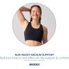 imageBrooks Womens Luxe Pocket Bra Supportive Sports Bra with Pocket for Training Workouts ampamp RunningBlack