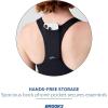 imageBrooks Womens Luxe Pocket Bra Supportive Sports Bra with Pocket for Training Workouts ampamp RunningBlack
