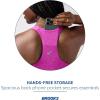 imageBrooks Womens Luxe Pocket Bra Supportive Sports Bra with Pocket for Training Workouts ampamp RunningHtr Magenta