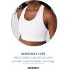 imageBrooks Womens Luxe Pocket Bra Supportive Sports Bra with Pocket for Training Workouts ampamp RunningWhite
