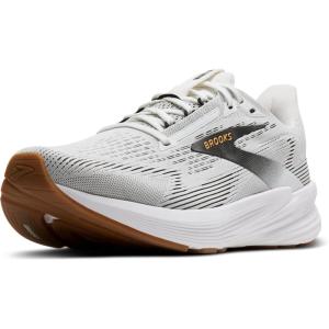 imageBrooks Mens Revel 8 Neutral Running ampamp Walking ShoeWhiteBlackOak Buff