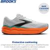 imageBrooks Mens Ghost Max 2 Running and Walking ShoesOyster MushroomOrangeTeal
