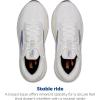 imageBrooks Mens Ghost Max 2 Running and Walking ShoesWhiteWinterskyOrange