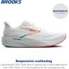 imageBrooks Mens Launch 11 Neutral Running ShoeWhiteOysterOrange