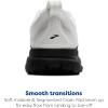 imageBrooks Mens Trace 4 Neutral Running ShoeBright WhiteOysterBlack