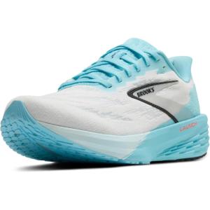 imageBrooks Mens Launch 11 Neutral Running ShoeWhiteAtomizerPink Clay
