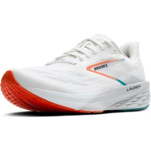 imageBrooks Mens Launch 11 Neutral Running ShoeWhiteOysterOrange