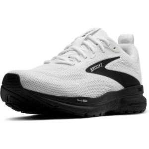 imageBrooks Mens Trace 4 Neutral Running ShoeBright WhiteOysterBlack