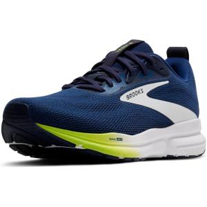 imageBrooks Mens Trace 4 Neutral Running ShoeNavyPeacoatAcid Lime