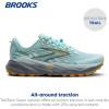 imageBrooks Womens Cascadia 19 Mountain Trail Running ShoeClearwaterPrimer GreyApricot