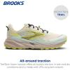 imageBrooks Womens Cascadia 19 Mountain Trail Running ShoeCoconutMisty BlueEbony