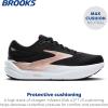 imageBrooks Womens Ghost Max 3 Neutral Running ampamp Walking ShoeBlackBlackRose Gold
