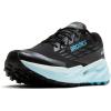 imageBrooks Womens Cascadia 19 GTX Waterproof Mountain Trail Running ShoeBlackEbonyBlue Flower