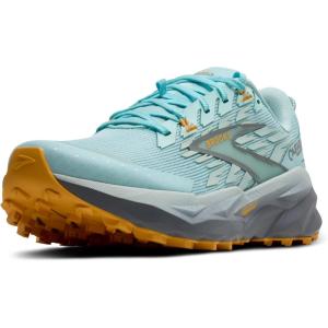 imageBrooks Womens Cascadia 19 SneakerClearwaterPrimer GreyApricot