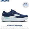imageBrooks Mens Ghost Max 3 Neutral Running ampamp Walking ShoeNavyPeacoatClearwater