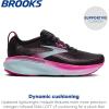 imageBrooks Womens Adrenaline GTS 25 Supportive Running ampamp Walking ShoeBlackCyber PinkIced Aqua