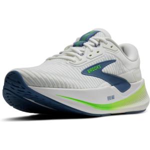 imageBrooks Mens Revel Max Neutral Running ampamp Walking ShoeWhiteMoonlightGreen Gecko