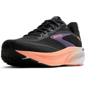 image:imageBrooks Womens Ghost 18 Neutral Running amp Walking ShoeBlackMulled GrapePeach