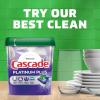 imageCascade Platinum Plus Dishwasher Pods Dishwasher Detergent Dishwasher Soap Dish Tabs Dishwashing Tablets Dish Detergent Lemon Actionpacs 21 Count
