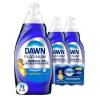 imageDawn Dish Soap Squeeze Bottle EZSqueeze Platinum Dish Soap LiquidNonScratch Sponges for Dishes Fresh Rain Includes 3x18oz Bottles2 SpongesRain