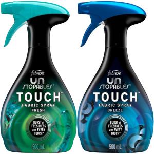 imageUnstopables Touch Fabric Spray and Odor Fighter Fresh ampamp Breeze 169 oz Pack of 2169 Fl Oz Pack of 2