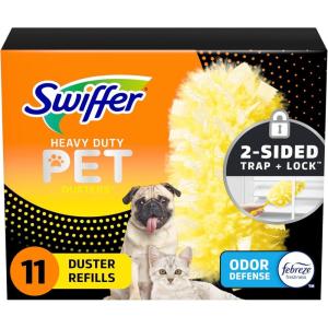 imageSwiffer Dusters Heavy Duty Pet MultiSurface Duster Refills for Cleaning With Febreze Odor Defense 11 CountHeavy Duty Pet  11 Refills