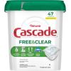 imageCascade Free ampamp Clear Dishwasher Pods Dishwasher Detergent Dish Detergent Soap Lemon Essence 47 Count