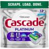 imageCascade Platinum Dishwasher Pods Dishwasher Detergent Dish Detergent Soap Fresh 12 count