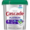 imageCascade Platinum Dishwasher Pods Dishwasher Detergent Dish Detergent Soap Fresh 59 Count