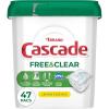 imageCascade Free ampamp Clear Dishwasher Pods Dishwasher Detergent Dish Detergent Soap Lemon Essence 47 Count