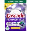 imageCascade Platinum Plus Dishwasher Pods Dishwasher Detergent Dish Detergent Soap Lemon 19 Count