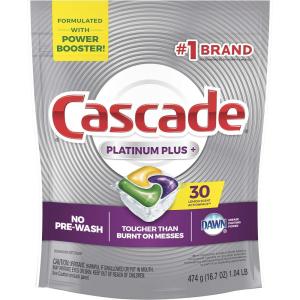 imageCascade Platinum ActionPacs Dishwasher Detergent Pods Fresh 48 CountLemon