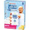imageMr Clean Magic Eraser Sponge Bathroom Cleaner Soap Scum Shower ampamp Tub Cleaner 2 in 1 Bath 7ctLemon