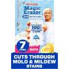 imageMr Clean Magic Eraser Sponge Bathroom Cleaner Soap Scum Shower ampamp Tub Cleaner 2 in 1 Bath 7ctLemon