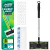 imageSwiffer Sweep ampamp Mop Deluxe 2in1 Floor Mopping and Sweeping Kit MultiSurface Kit for Floor Cleaning Includes 1 Sweeper Device 5 Heavy Duty Dry Sweeping Cloths 6 Heavy Duty Wet Mopping Cloths