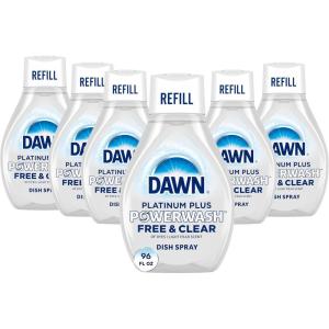 imageDawn Free ampamp Clear Powerwash Dish Spray Dish Soap Pear Scent Refill 16 Fl oz 6 PackPear