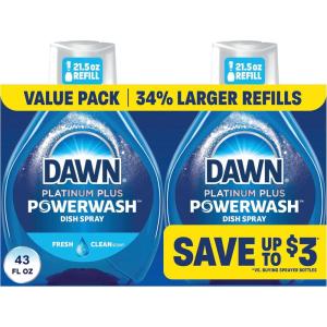 imageDawn Powerwash Fresh Dish Spray Liquid Dish Soap Dish Soap Refill Dish Detergent Liquid 2 Refills 43 Fl Oz