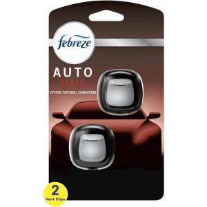 imageFebreze Car Air Freshener Vent Clip Laundry Fresh Scent 07 oz Car Vent Clip Pack of 4Cedar
