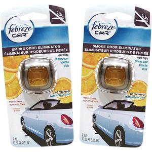 imageFebreze Car Air Freshener Vent Clip Laundry Fresh Scent 07 oz Car Vent Clip Pack of 4Citrus