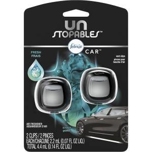 imageFebreze Car Air Freshener Vent Clip Laundry Fresh Scent 07 oz Car Vent Clip Pack of 4Fresh