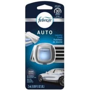 imageFebreze Car Air Freshener Vent Clip Laundry Fresh Scent 07 oz Car Vent Clip Pack of 4Laundry Fresh