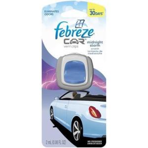 imageFebreze Car Air Freshener Vent Clip Laundry Fresh Scent 07 oz Car Vent Clip Pack of 4Lavender  Geranium  Patchouli