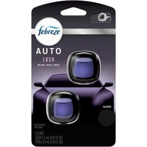 imageFebreze Car Air Freshener Vent Clip Laundry Fresh Scent 07 oz Car Vent Clip Pack of 4Lush