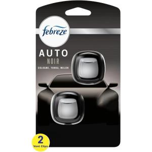 imageFebreze Car Air Freshener Vent Clip Laundry Fresh Scent 07 oz Car Vent Clip Pack of 4NOIR