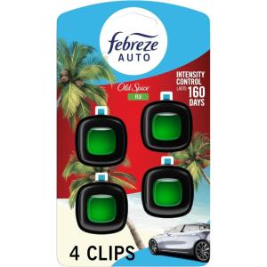 imageFebreze Car Air Freshener Vent Clip Old Spice Scent 07 oz Car Vent Clip Pack of 4028 Fl Oz Pack of 1