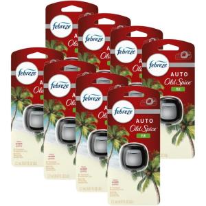 imageFebreze Car Air Freshener Vent Clip Old Spice Scent 07 oz Car Vent Clip Pack of 48 Count Pack of 1